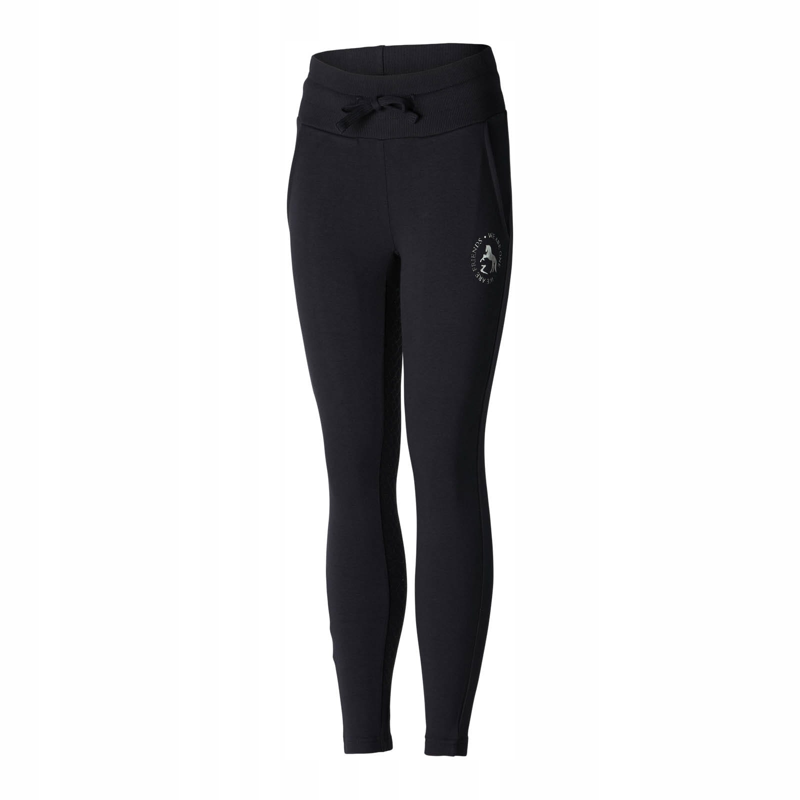 Horze Dziecięce bawełniane legginsy jeździeckie Elinor Vdb 140cm