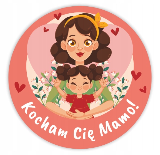

Naklejki Dzień Mamy Kocham Cię Mamo! (24 sztuki)