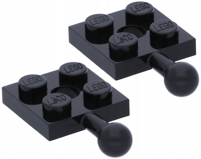 

Lego Płytka 2 x 2 kulka 15456 Czarna Nowa 2 szt