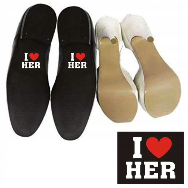 

Śmieszne Naklejki na buty wesele I Love Her kocham
