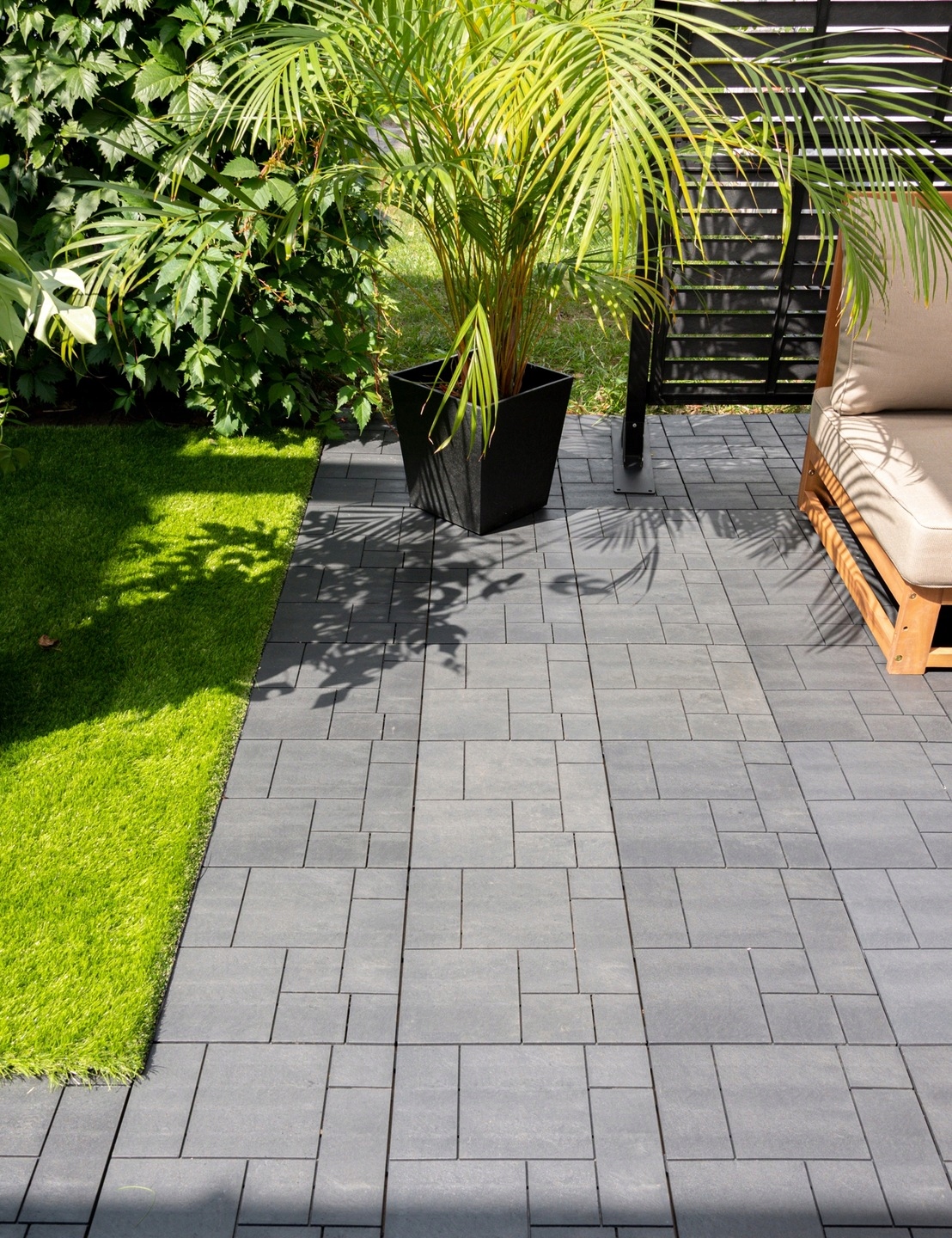 PŁYTKI TARASOWE PODEST PŁYTKA NA BALKON 30X30 NA KLIK MOZAIKA GRAFIT ECO EAN (GTIN) 4250525376685