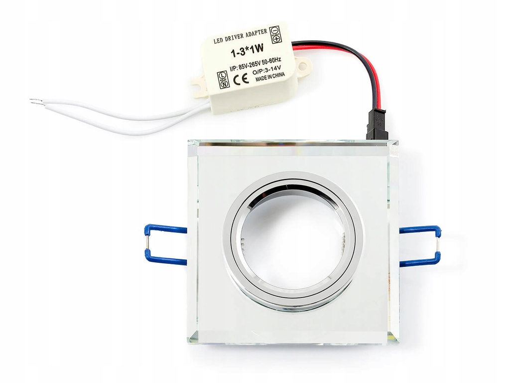 OPRAWA HALOGENOWA SZKLANA PODŚWIETLANA LED 3W 4500 Rodzaj sufitowa wpuszczana