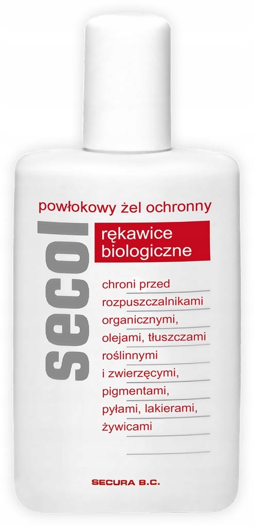 

Secol Rękawice biologiczne w żelu 140 ml