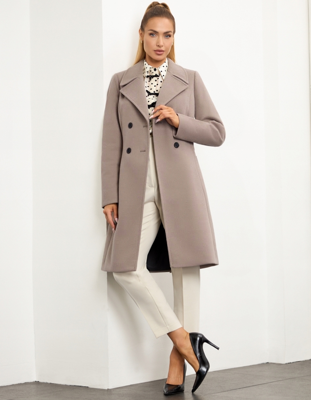 Zartex kabát podzim zima klasický bez kapuce Paris přírodní AW25 vel.34