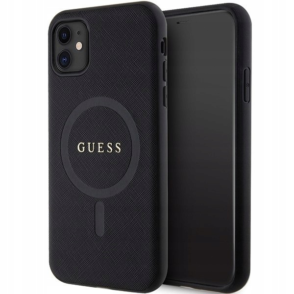 Guess GUHMN61PSAHMCK iPhone 11 Xr 6.1" czarny/black hardcase Saffian