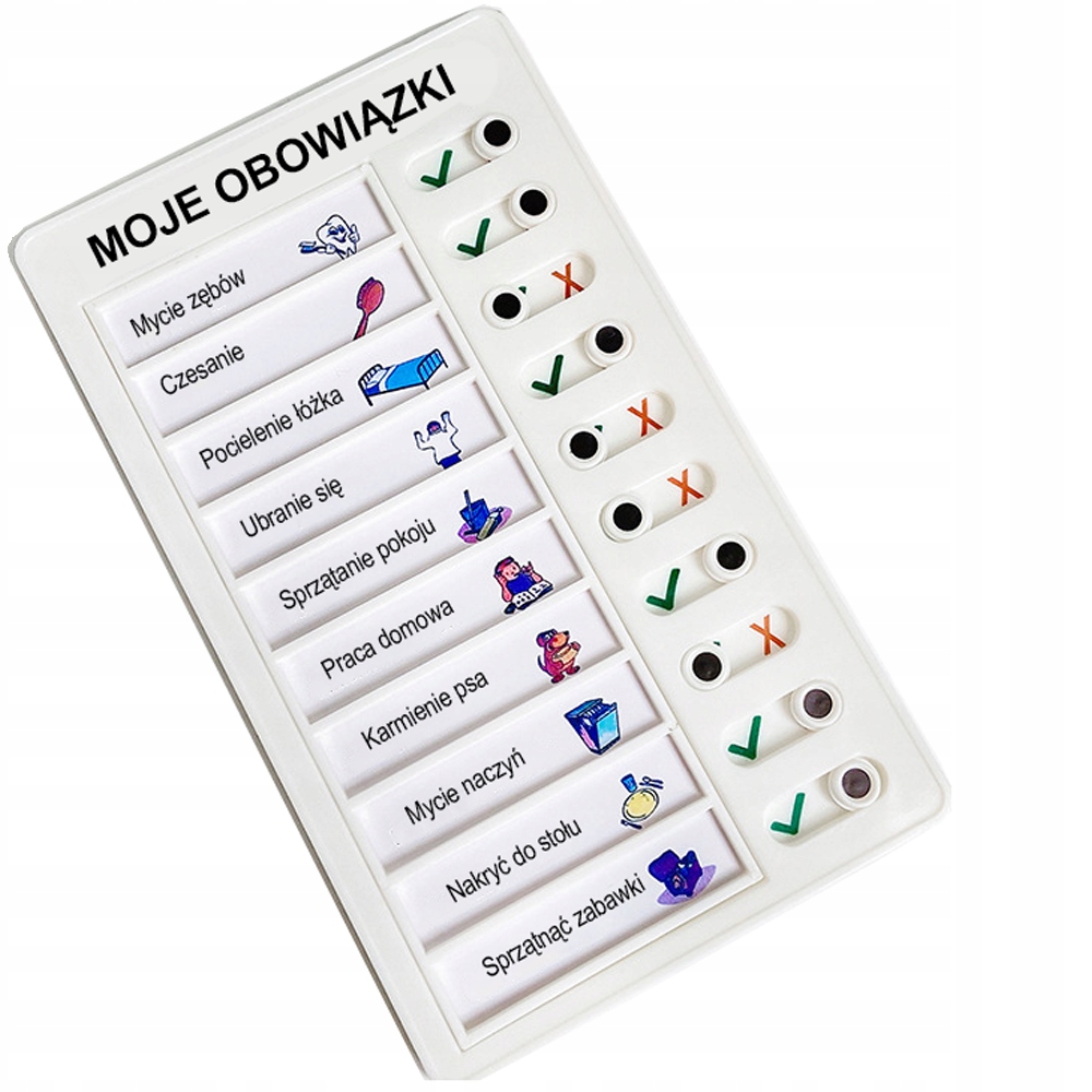 

Tablica Obowiązków Motywacyjna Dzieci Po Polsku