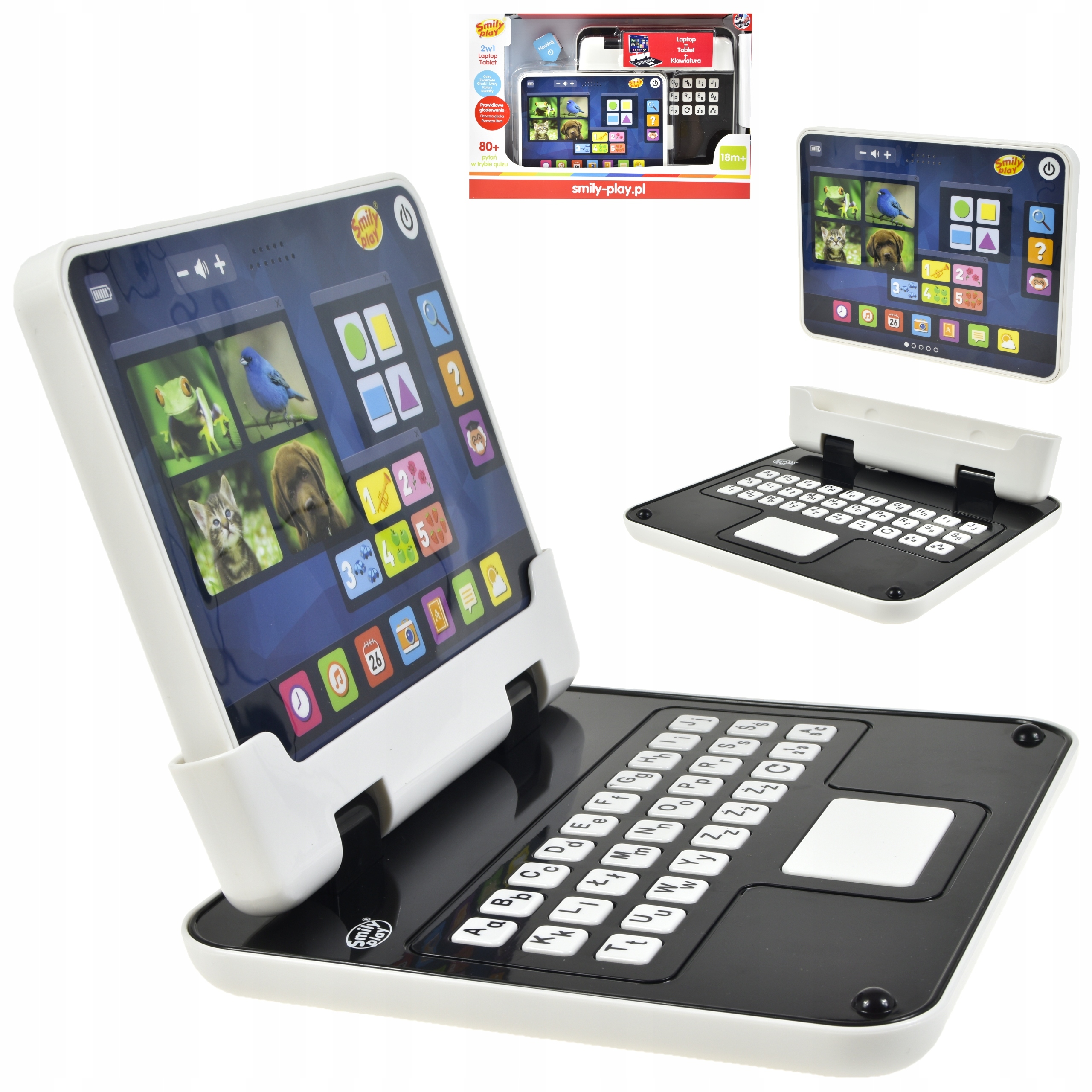 

Komputer Laptop Tablet Edukacyjny 2W1 Klawiatura