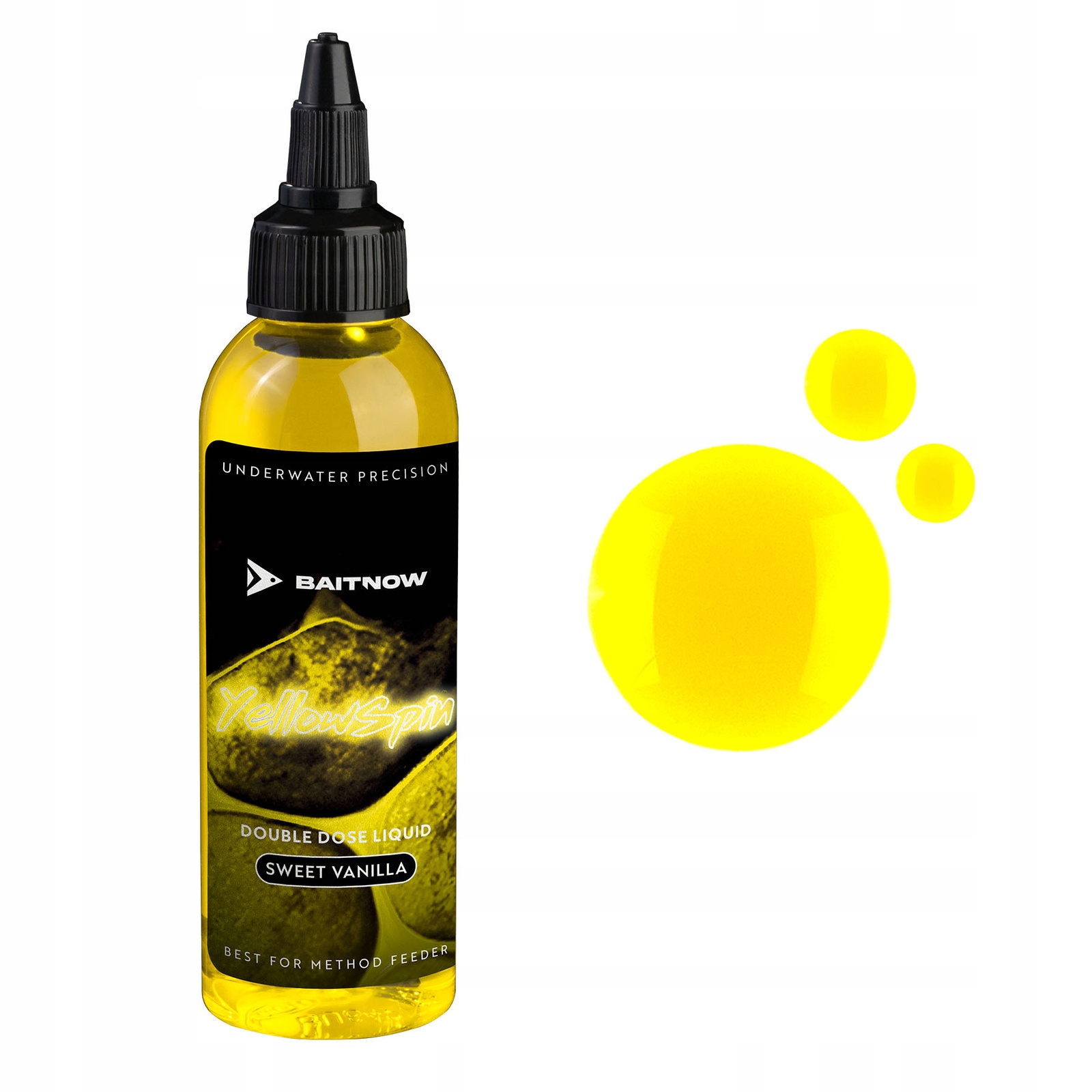 Liquid Baitnow Double Dose 100ml Yellow Spin