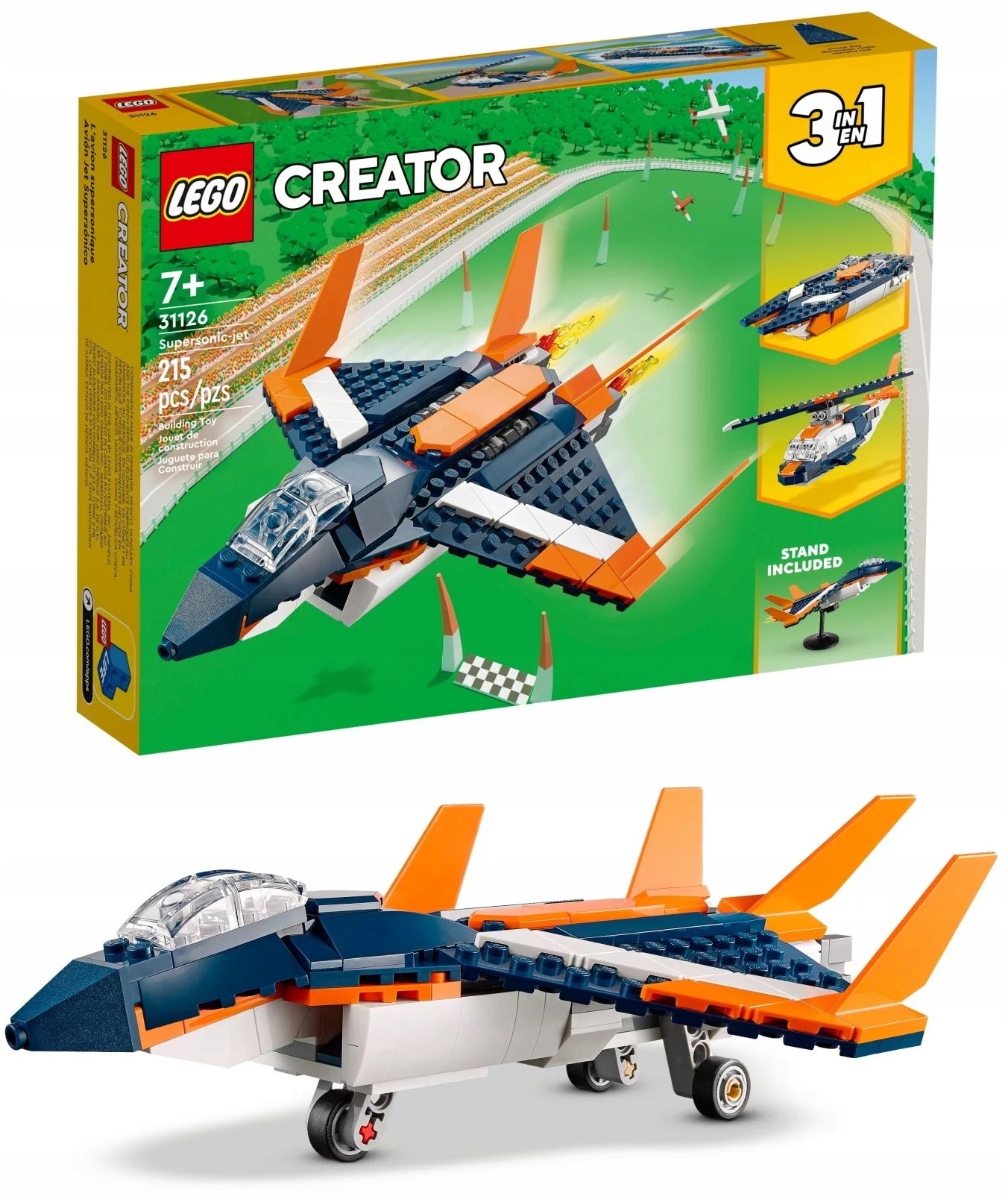 LEGO Creator Odrzutowiec naddźwiękowy 31126 3 w 1