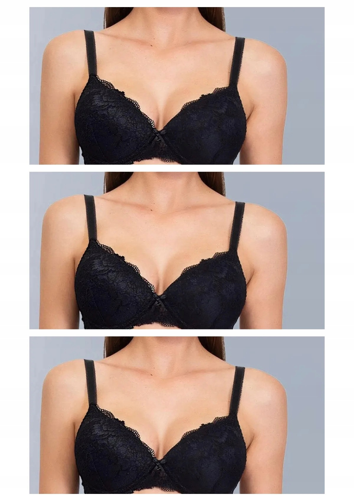 Sielei Wonder Lace 2446 podprsenka 3 ks černá 75B
