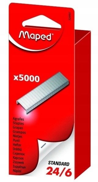 Zszywki biurowe Maped 24/6 opakowanie 5000 sztuk