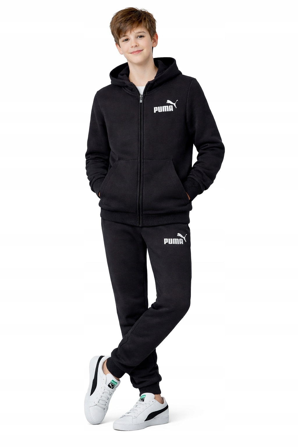 Puma dres sportowy komplet spodnie bluza junior 152