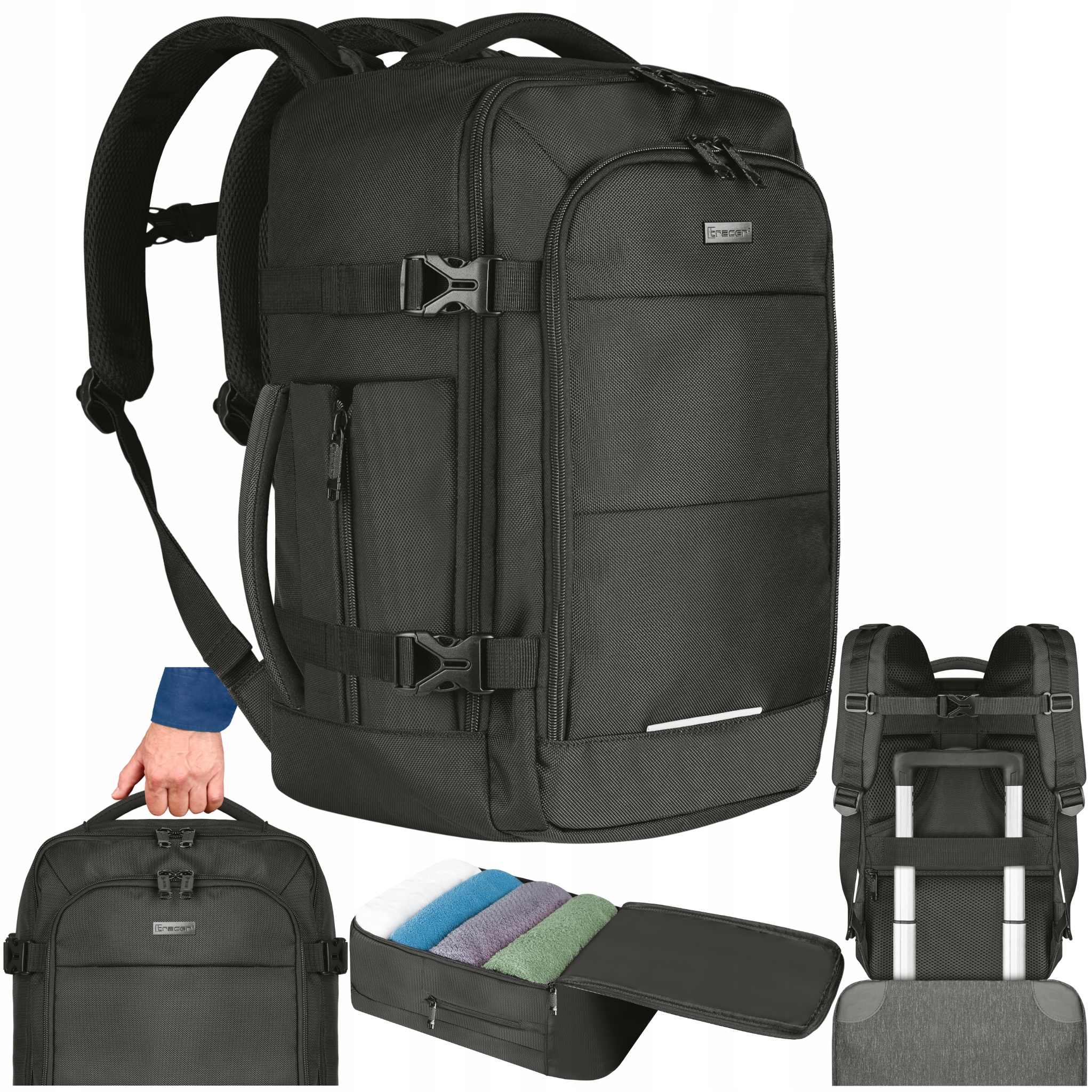 Torba Bagaż Do Samolotu Podręczny Plecak Podróżny Ryanair 40x20x25 Wizzair