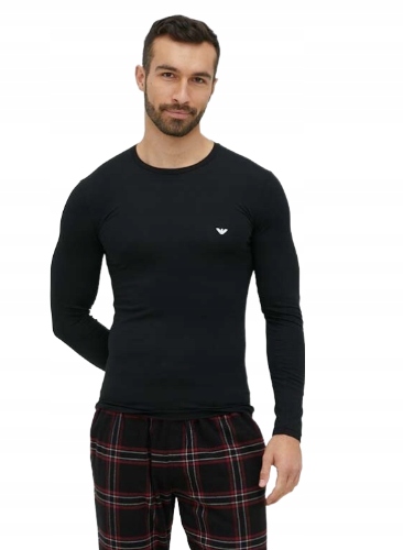 Emporio Armani Tričko S Dlouhým Rukávem Černá XL J5C