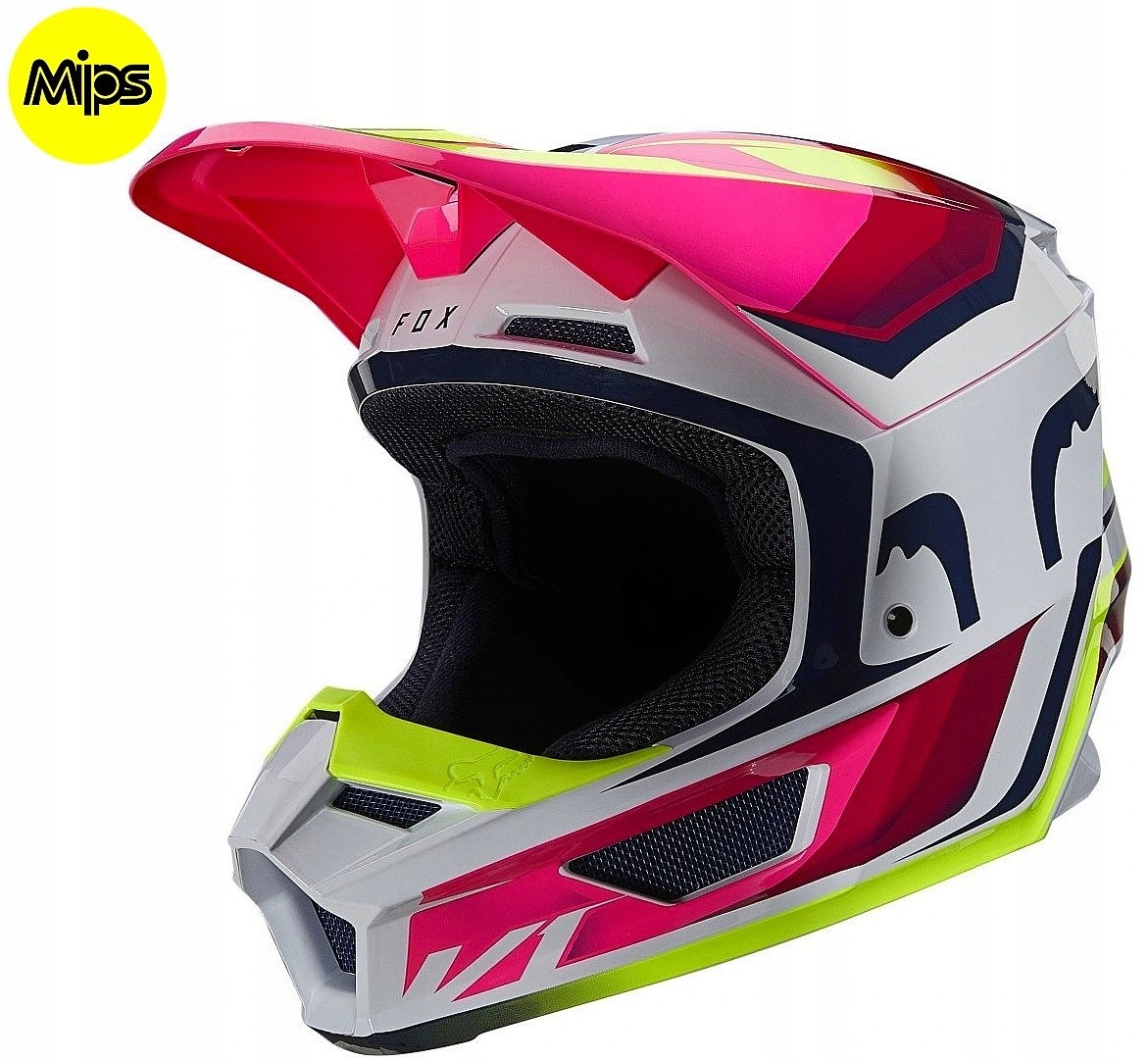Kask Fox V1 Tro Mips Fluo Yellow
