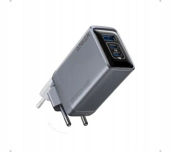 Anker Prime 100W GaN 2xUSB-C 1xUSB Srebrny