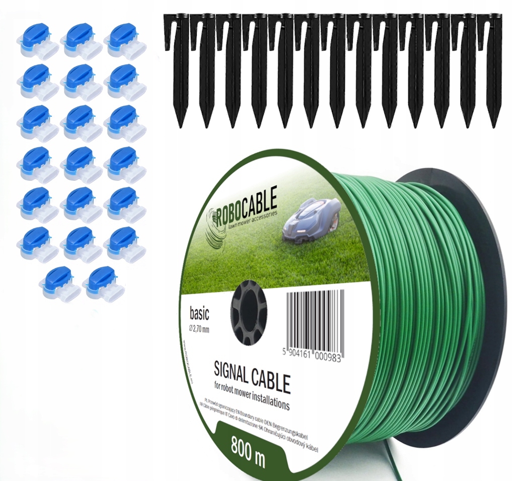 Kábel Obmedzovací kábel pre robotickú kosačku Sada 800 m Špendlíky Robocable
