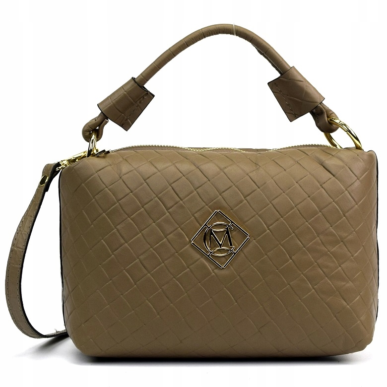 TOREBKA MASSIMO CONTTI SKÓRA PLECIONA TAUPE 936A Marka Massimo Connti