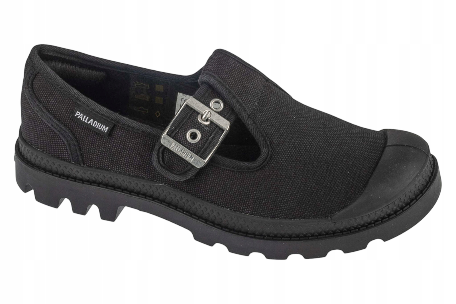 Palladium Pampa M-jane Washed [38] Dámské polobotky Tkanina Černá