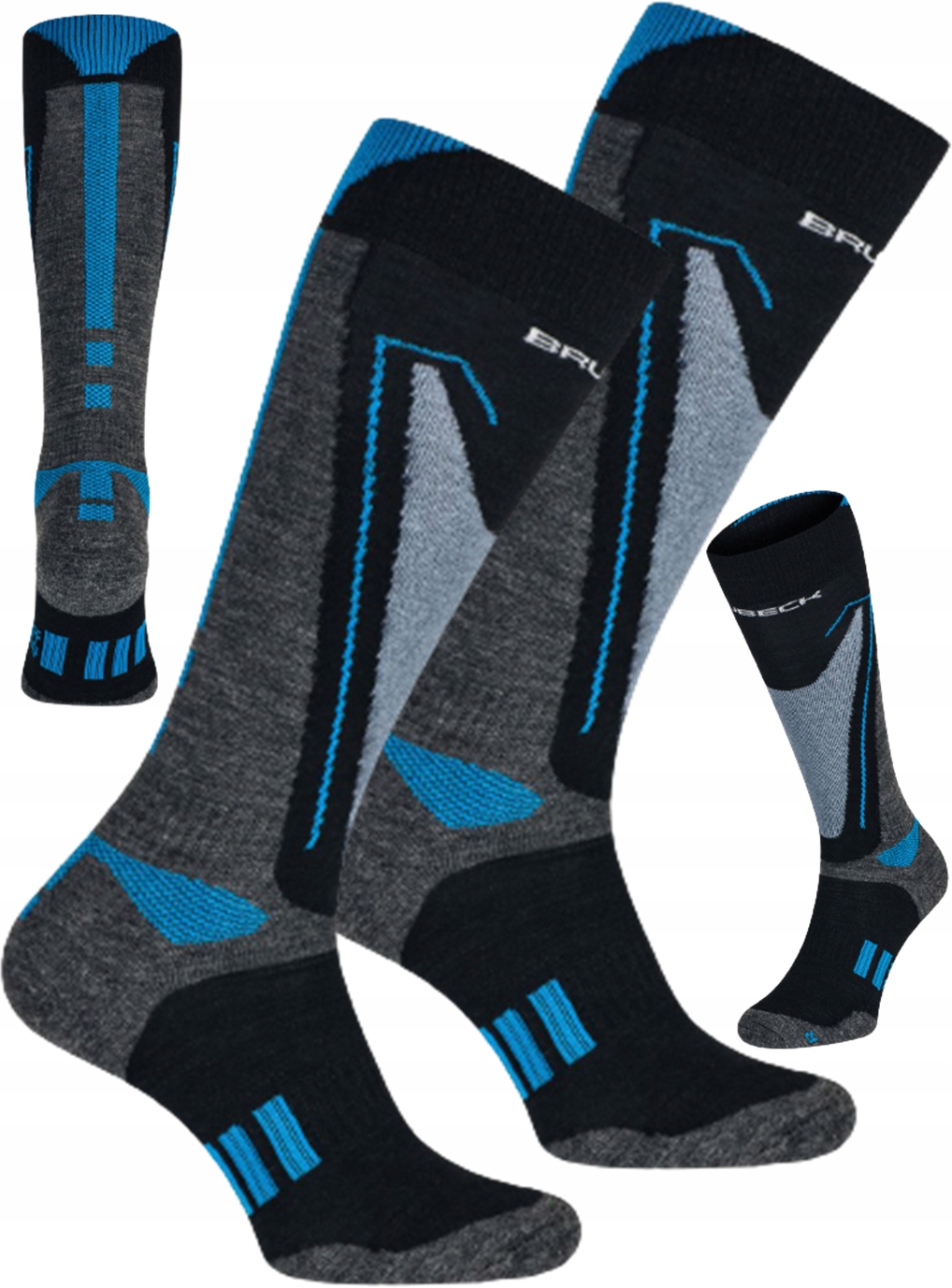Narciarskie Skarpety Termoaktywne Wełna Merino Brubeck 39-41