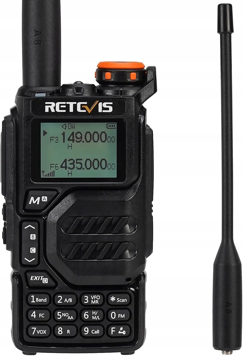 Retevis RA79 vysílačka, Vysílačka, Radiotelefon, 5W, Vhf/uhf, Am/fm