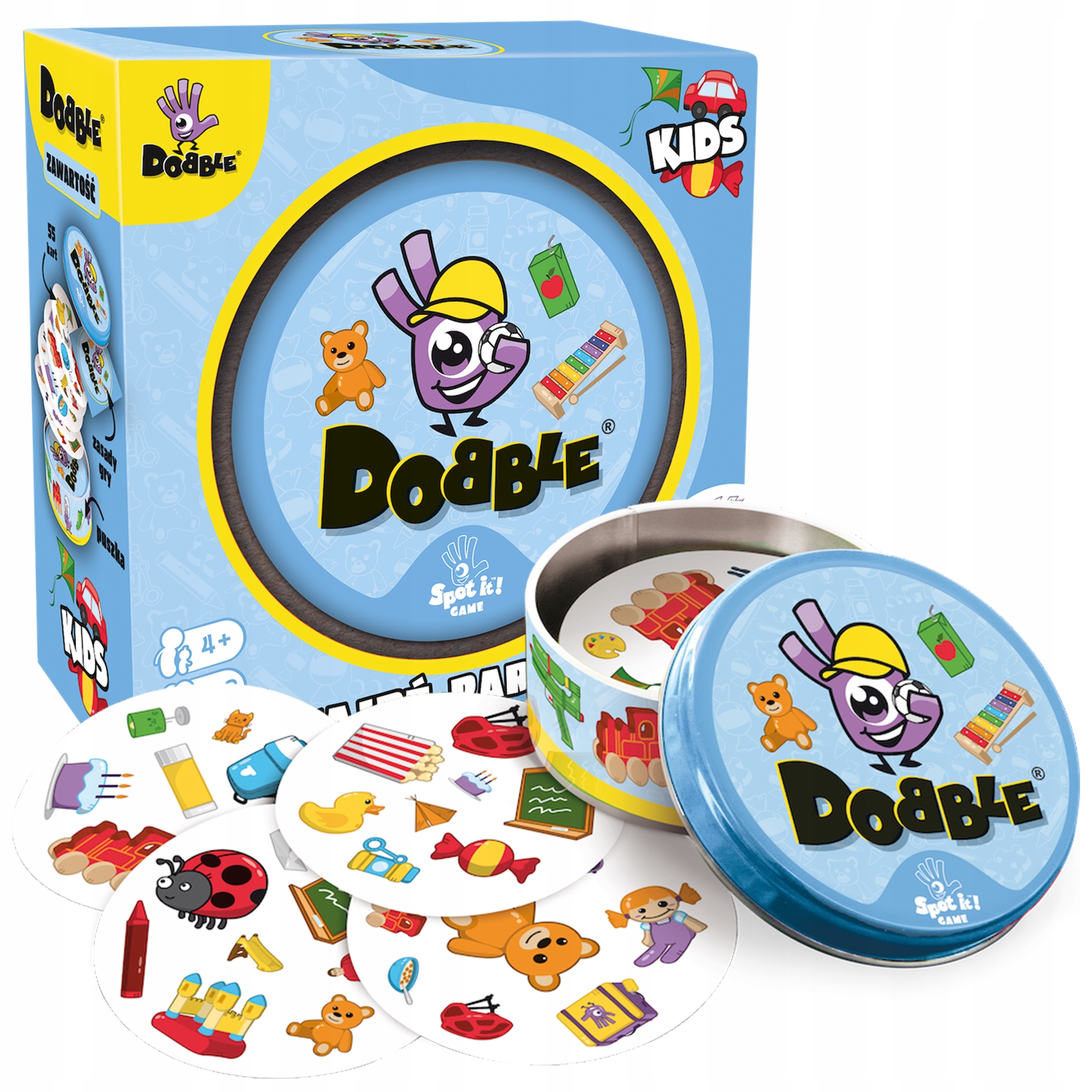 Familijna Gra Dla Dzieci 3 Latka Gra Planszowa Dobble Kids Eco, Rebel