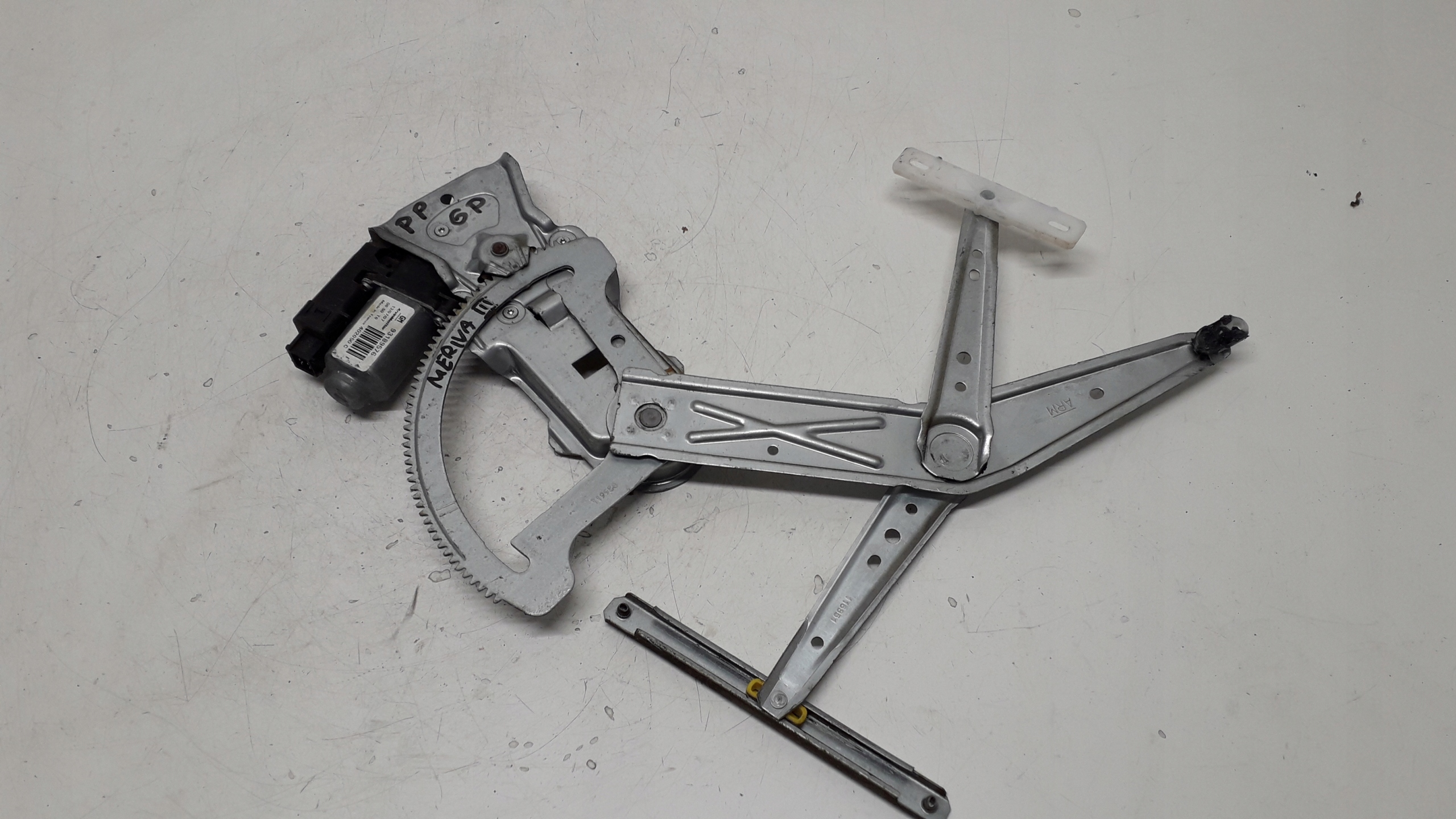 OPEL MERIVA A 02-10 MECHANIZM SZYBY LEWY PRZÓD