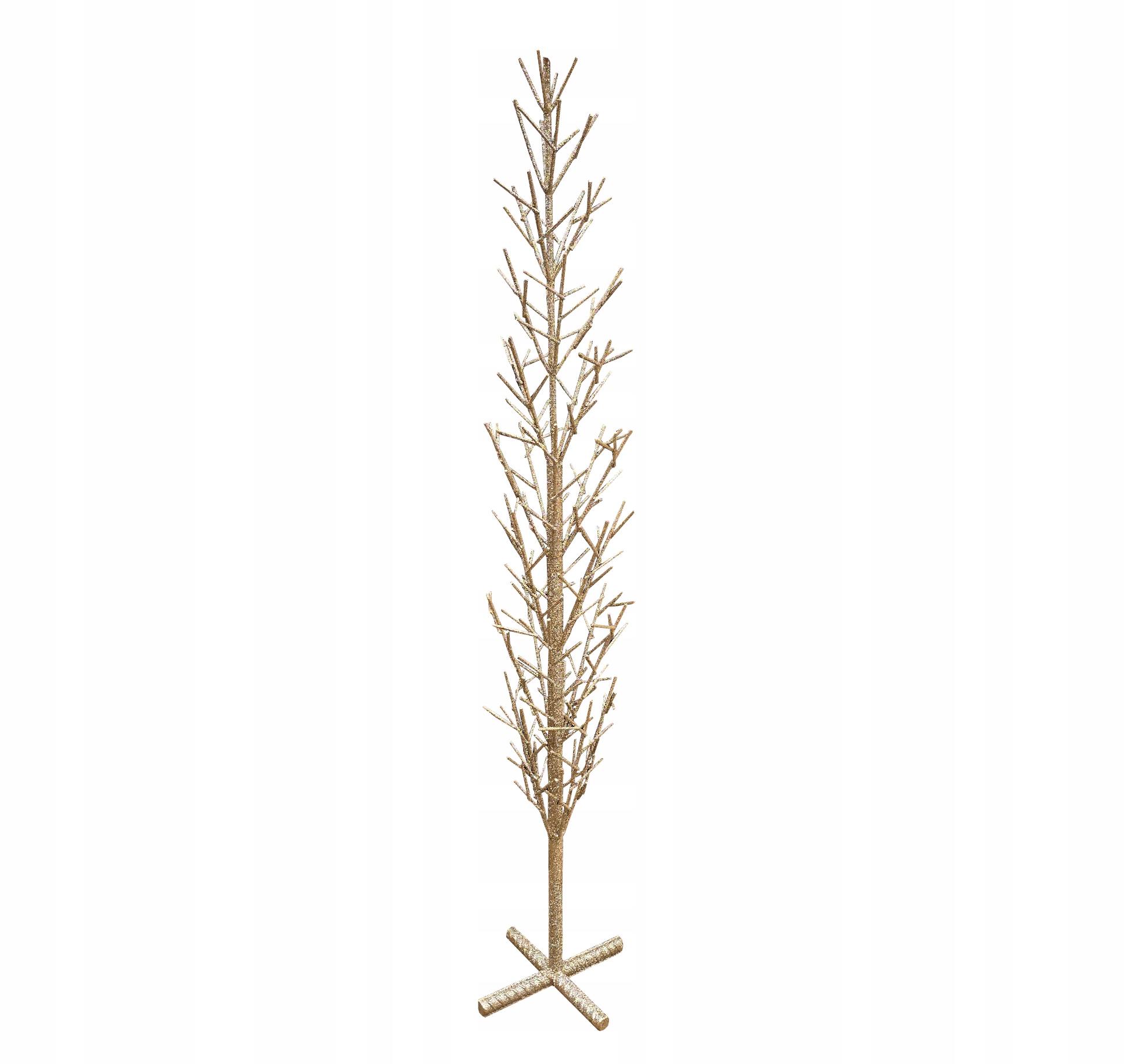 Dekoratívny vianočný stromček trblietavé zlato 102 cm