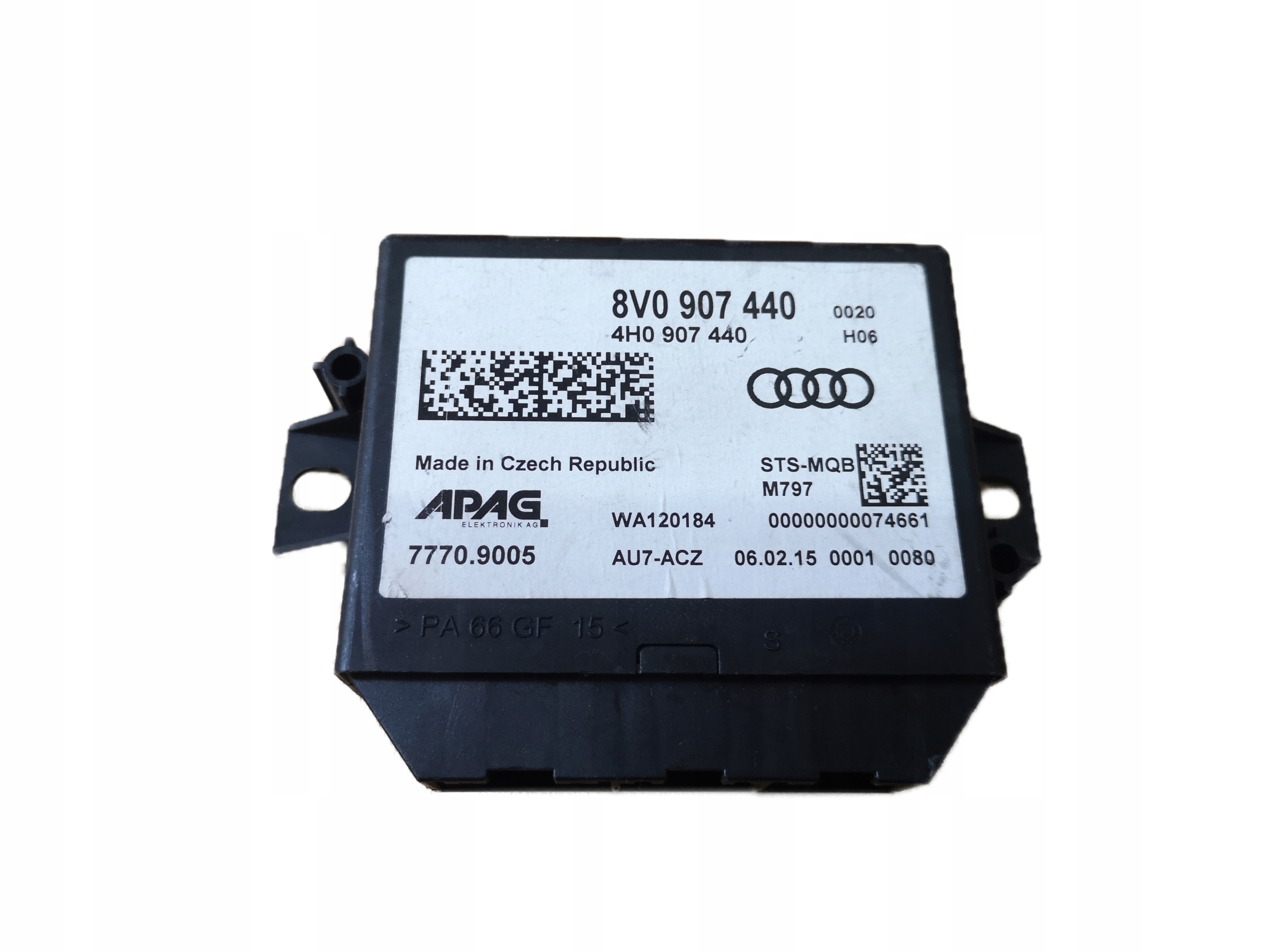 AUDI A3 8V control unit module LOKALIZACJI 8V0907440