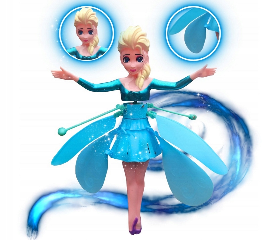 LALKA WRÓŻKA LATAJĄCA STEROWANA DŁONIĄ LED USB - NIEBIESKA Certyfikaty, opinie, atesty CE