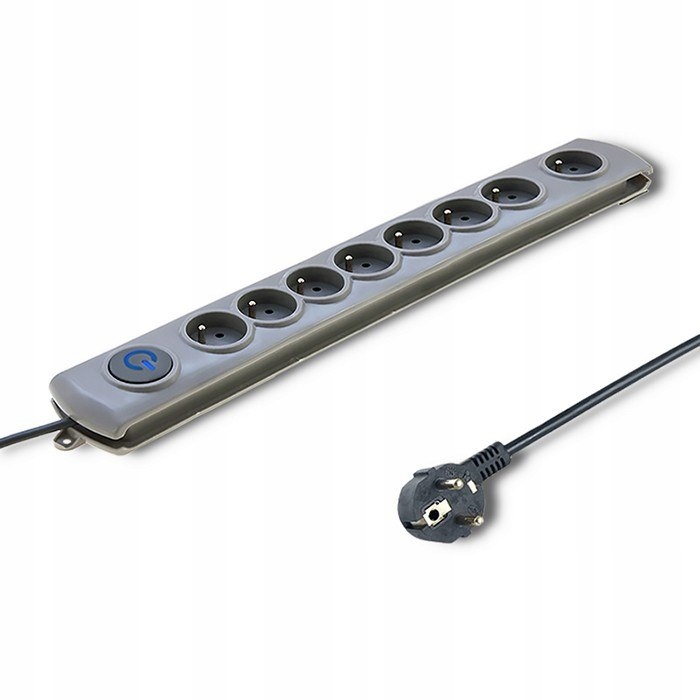 Qoltec Listwa antyprzepięciowa Quick Switch 8
