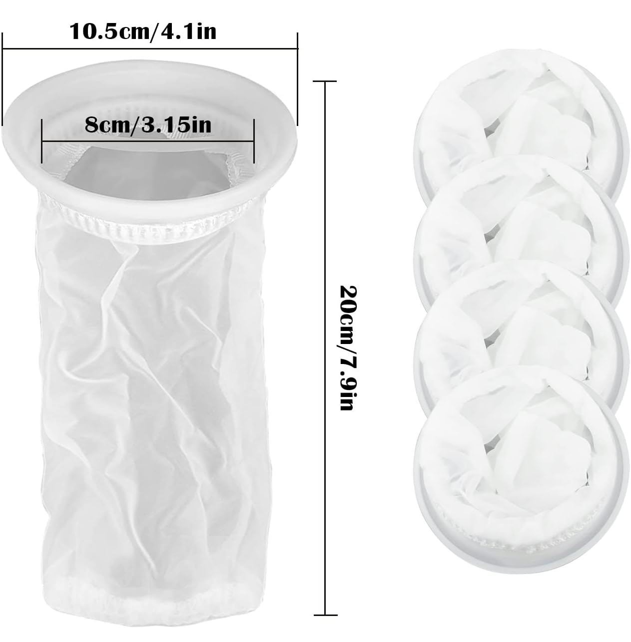 4 SZTUKI FILTRÓW ZAPASOWYCH IBC, FILTR NYLONOWY, FILTR IBC, ZESTAW FILTRÓW Producent inna