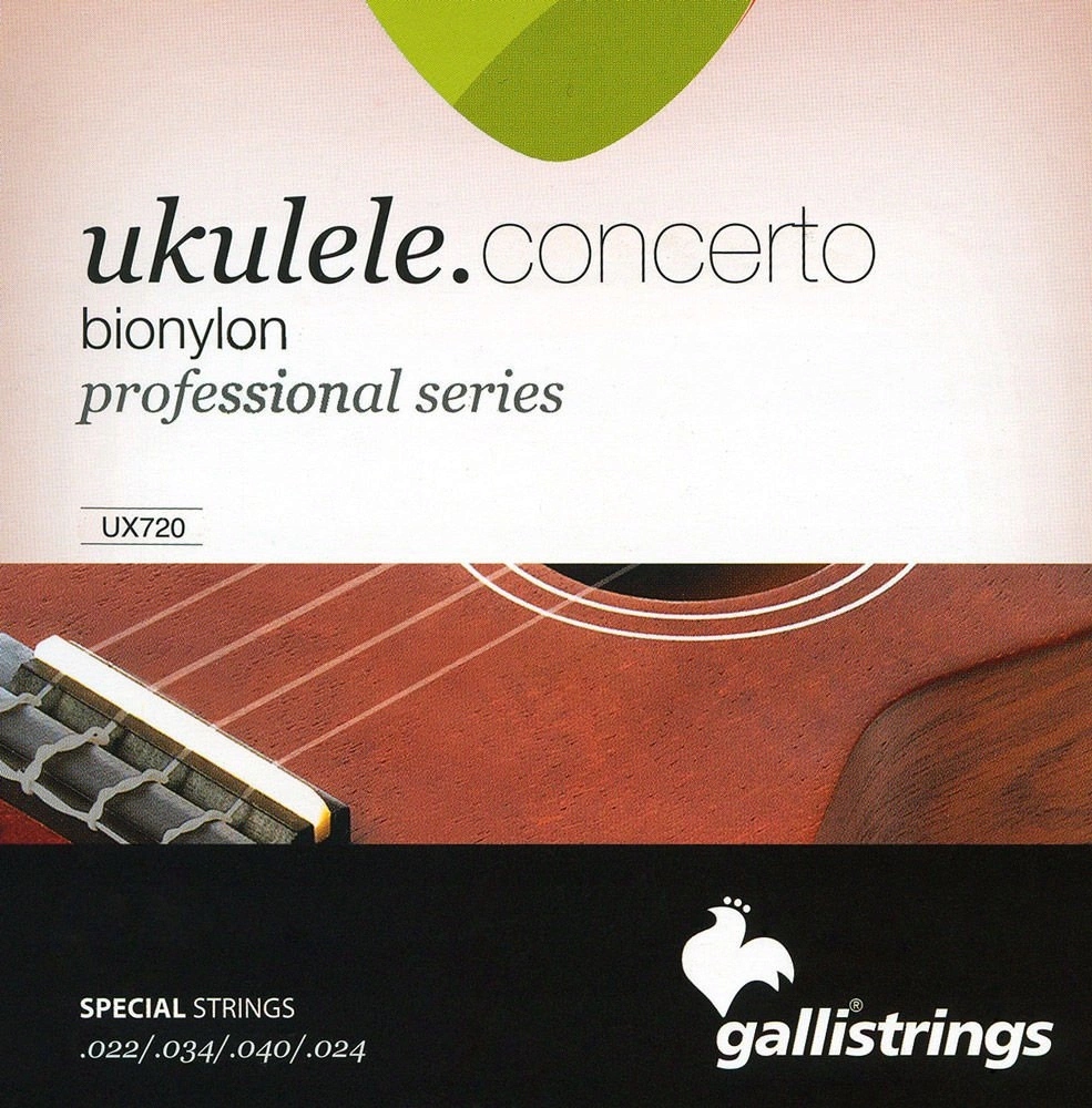 Struny Do Ukulele Koncertowego Galli UX720 Bionylon Precyzyjny Strój