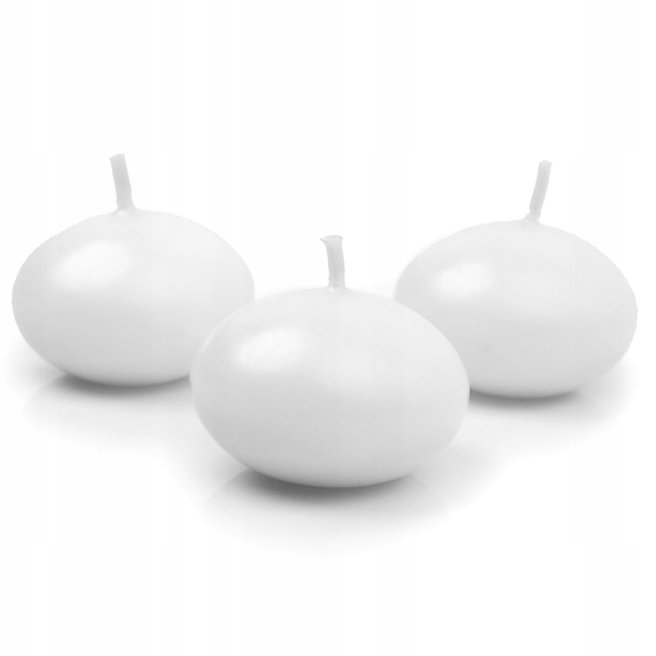 Ozdoby Na dort K 14. Narozeninám Plovoucí svíčka matná bílá 4 cm