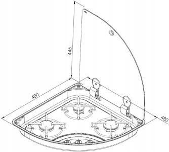 PLYTA GAZOWA CAN FC 1343 KUCHENKA DO ZABUDOWY Brand CAN