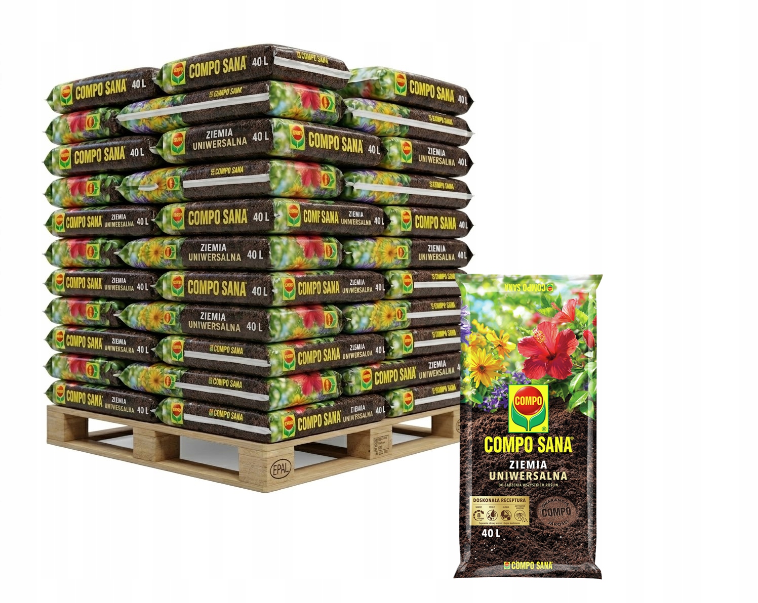 Compo Sana Ziemia uniwersalna 40L 60szt paleta)