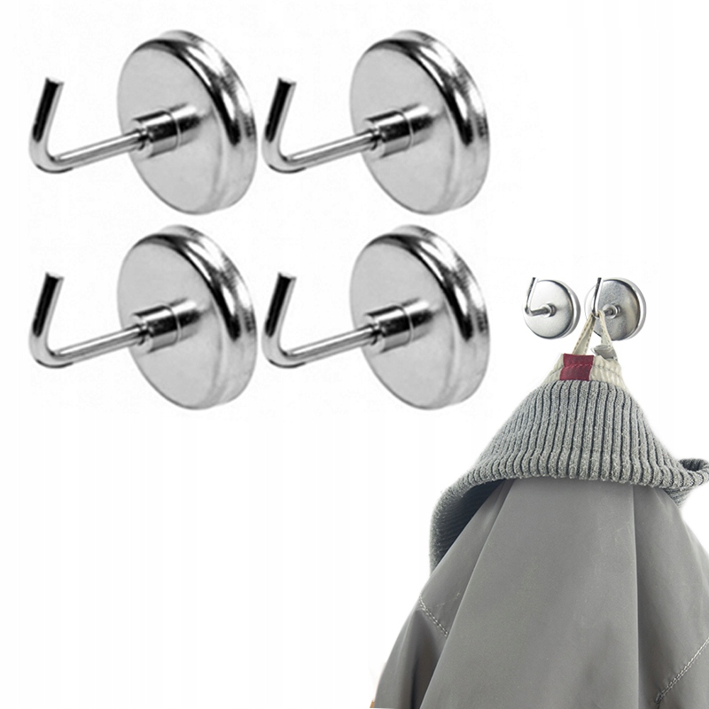 

Mocne Magnetyczne Haczyki Łatwy I Szybki Montaż X4