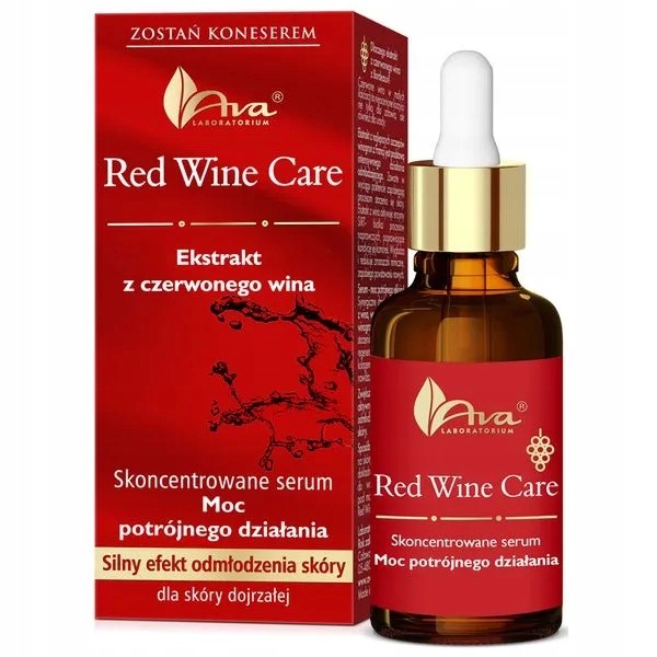 Ava Red Wine Care, koncentrované sérum na obličej, 30 ml