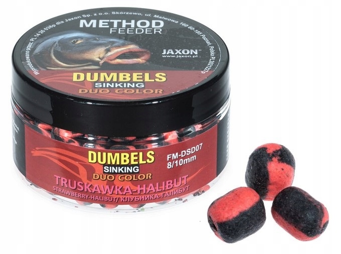 Truskawka Halibut Duo Color Sinking Method Feeder Dumbels 8mm 10mm