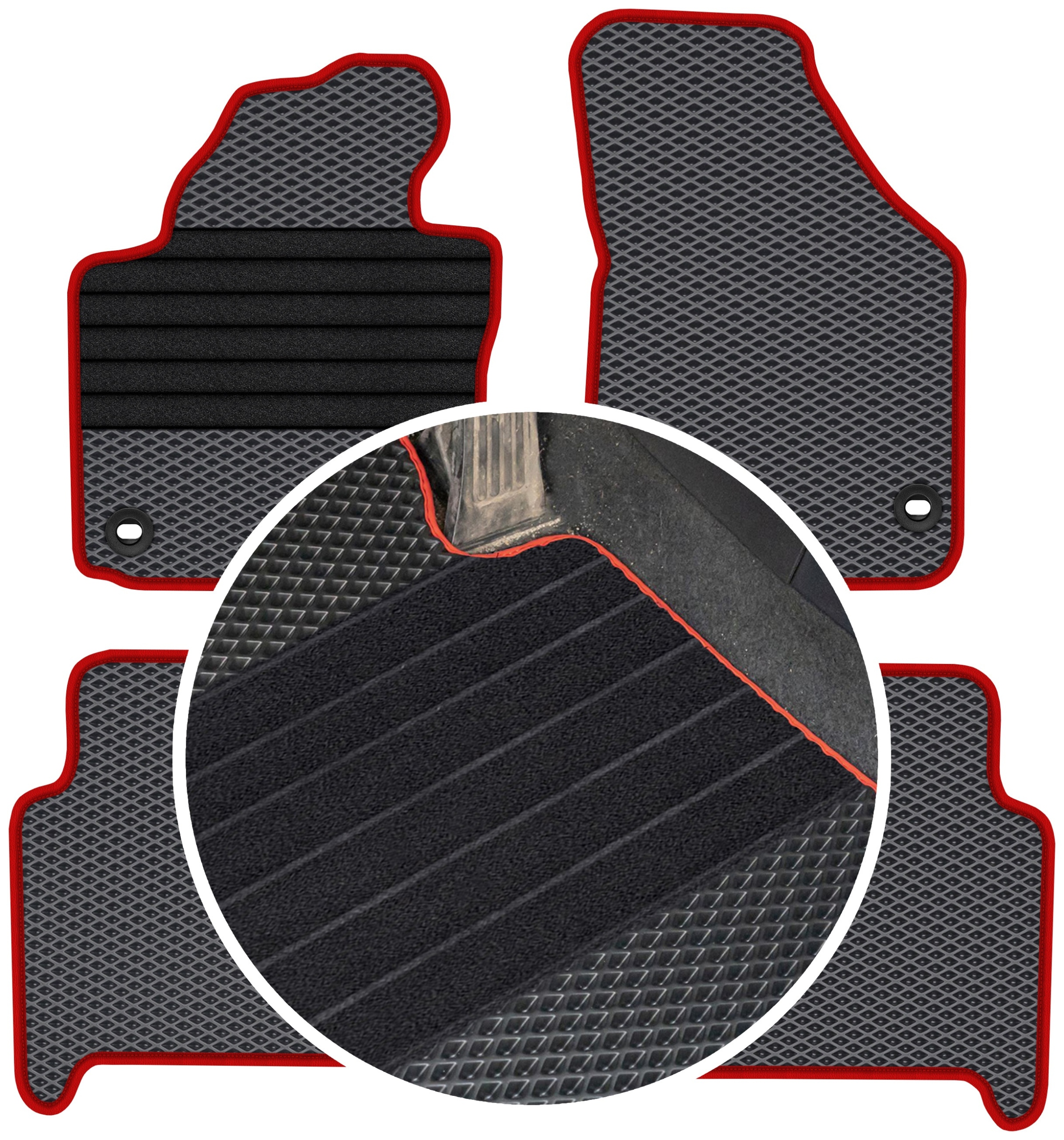 Vw Touran I 5os 2003-2010 Gumové rohože do auta Eva Eternity