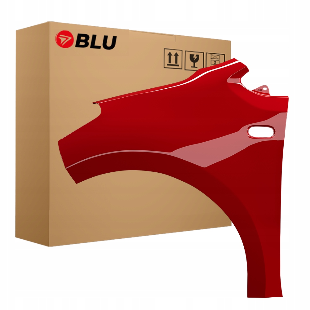 Blu Blatník Škoda Citigo LY3D levý červený 12-19 přední TornadoRot