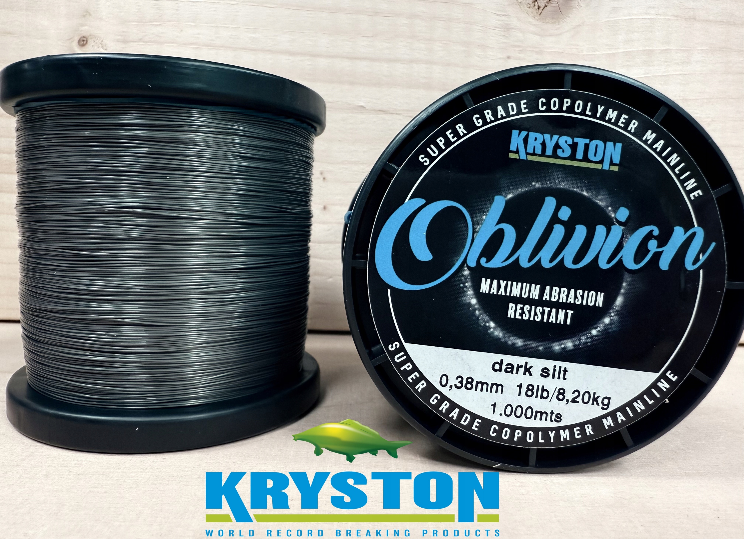 Żyłka karpiowa 0.40mm 1000m 20lb Kryston Oblivion matt dark silt KR-OBL10