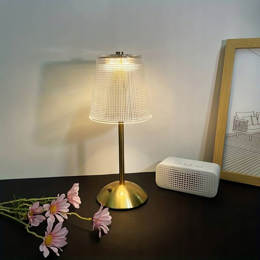 BEZPRZEWODOWA LAMPKA NOCNA DOTYKOWA LED DO RESTAURACJI HOTELU 3 TRYBY Długość/wysokość 30 cm