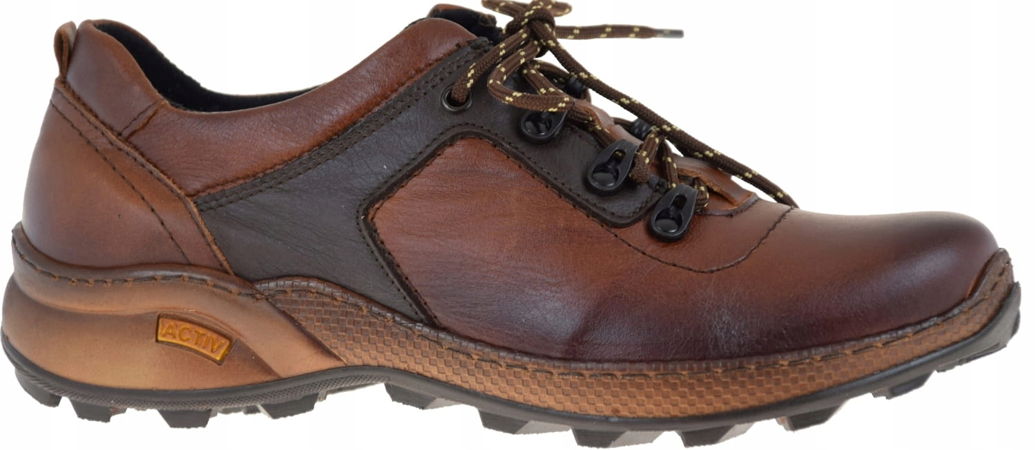 Pánské trekové kožené polobotky Deta 7109 pro každodenní nošení i do hor R45