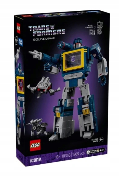 Lego 10358 Ikony Transformers Soundwave