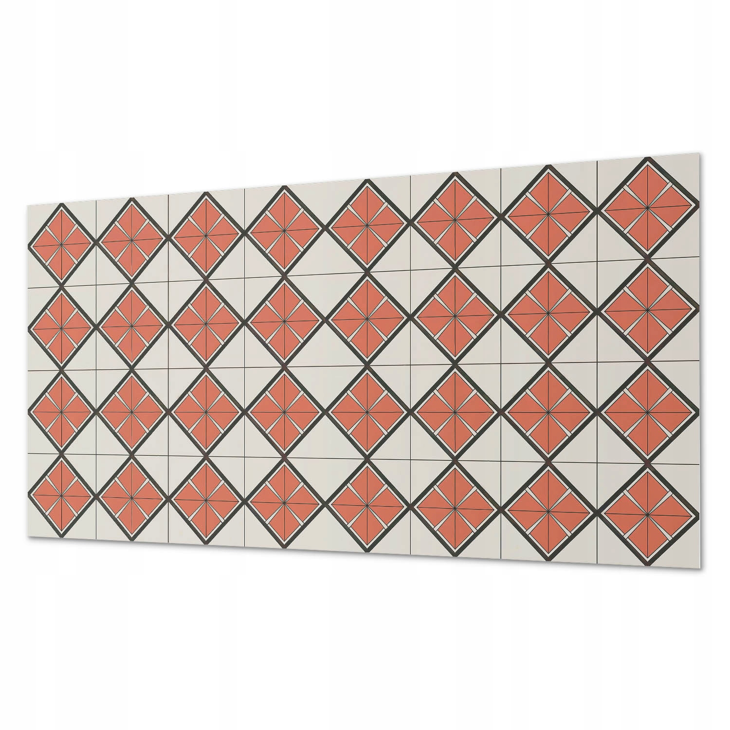 Nástenný Pvc panel Samolepiaci Štýlový geometrický motív kosoštvorcov 120 x 60 cm