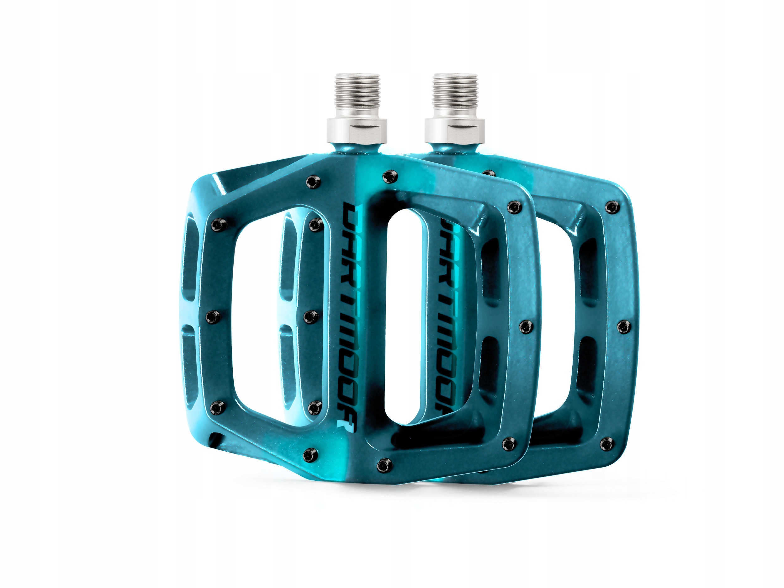 Pedály Dartmoor Vibe Pro Teal Green, litý hliník, strojová ložiska