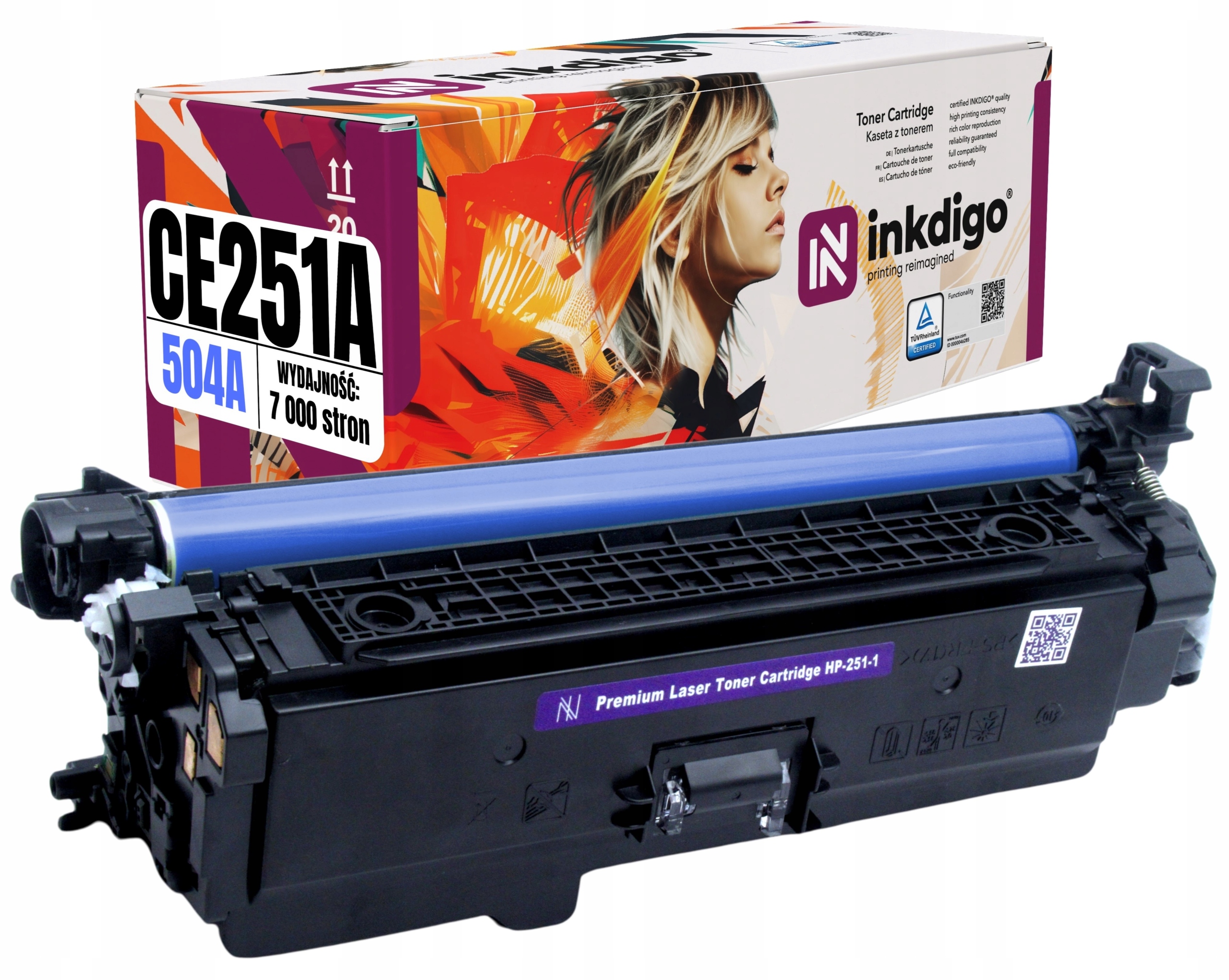 Toner CE251A 504A pro Hp Color LaserJet CP3525