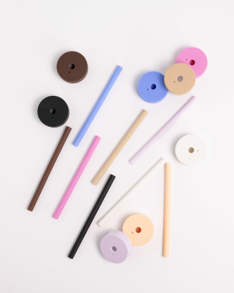 Bink - Silikonowa nasadka ze słomką do butelki Mini - Black EAN (GTIN) 852595007670