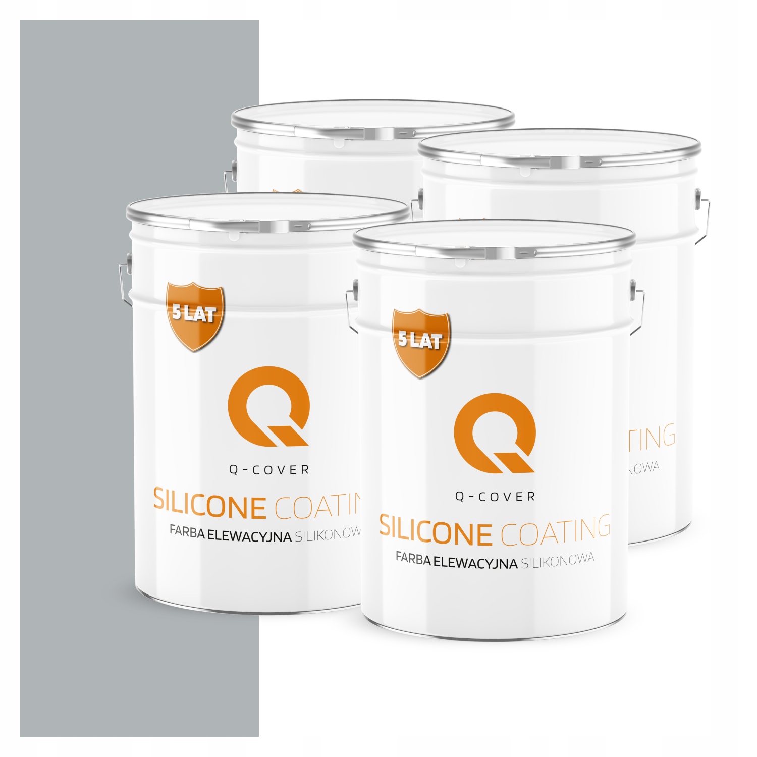 Fasádna farba Fasádová 10L Silikónová Uv Farba Šedá Jasná Modrá